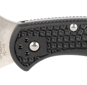 Spyderco C11FPWCBK Delica 4 Lightweight 2.87" Folding Wharncliffe Plain VG-10 SS Blade Black  Textured FRN Handle Includes Pocket Clip