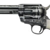 Pietta GW45LLE434NMUI 1873 GW2 Liberty 45 Colt (LC) 6 Shot, 4.75" Blued Engraved Steel Barrel, Cylinder, Frame & Hammer, Ultra Ivory Grip w/Engraved Liberty Eagle 2 125974
