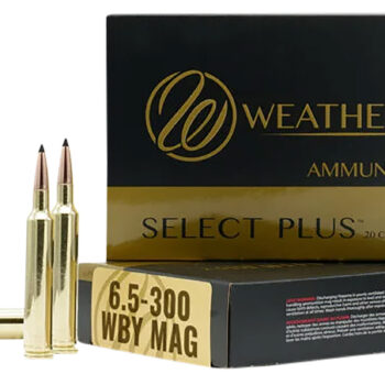 Weatherby R653156EH Select Plus  6.5x300WthbyMag 156gr Berger Extreme Outer Limits Elite 20 Per Box/10 Case