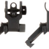 Aim Sports MT45FS AR Low Profile 45 Degree Flip-Up Sight Set Black Anodized 45 Degree Low Profile for AR-15 2 130101