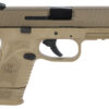 FN 66100818 509 Compact 9mm Luger 3.70" Barrel 12+1 Or 15+1, Flat Dark Earth Polymer Frame With Mounting Rail, Flat Dark Earth Stainless Steel Slide, No Manual Safety 1 133057