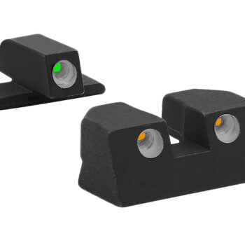 Meprolight USA 101103301 Tru-Dot  Green Tritium White Outline Front Sight-Orange Tritium White Outline Rear Sight Sig Sauer P-Series P226/P320
