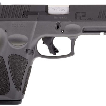 Taurus 1G3B941G G3  Full Size Frame 9mm Luger 15+1/17+1 4" Matte Stainless Steel Barrel, Matte Black Tenifer Serrated Steel Slide, Gray Polymer Frame w/Picatinny Rail, Gray Polymer Grip, Right Hand