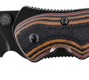 CRKT 1105K Endorser  3.18" Folding Drop Point Plain Black Oxide 8Cr14MoV SS Blade/Multi-Color G10 Handle Includes Pocket Clip