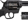 Diamondback DB0500A001 Sidekick 22 LR/22 WMR 9 Shot, 4.50" Black Cerakote Steel Barrel & Cylinder, Black Cerakote Zinc Alloy Frame Black Checkered Grips, Hammer Safety, Exposed Hammer 2 141027