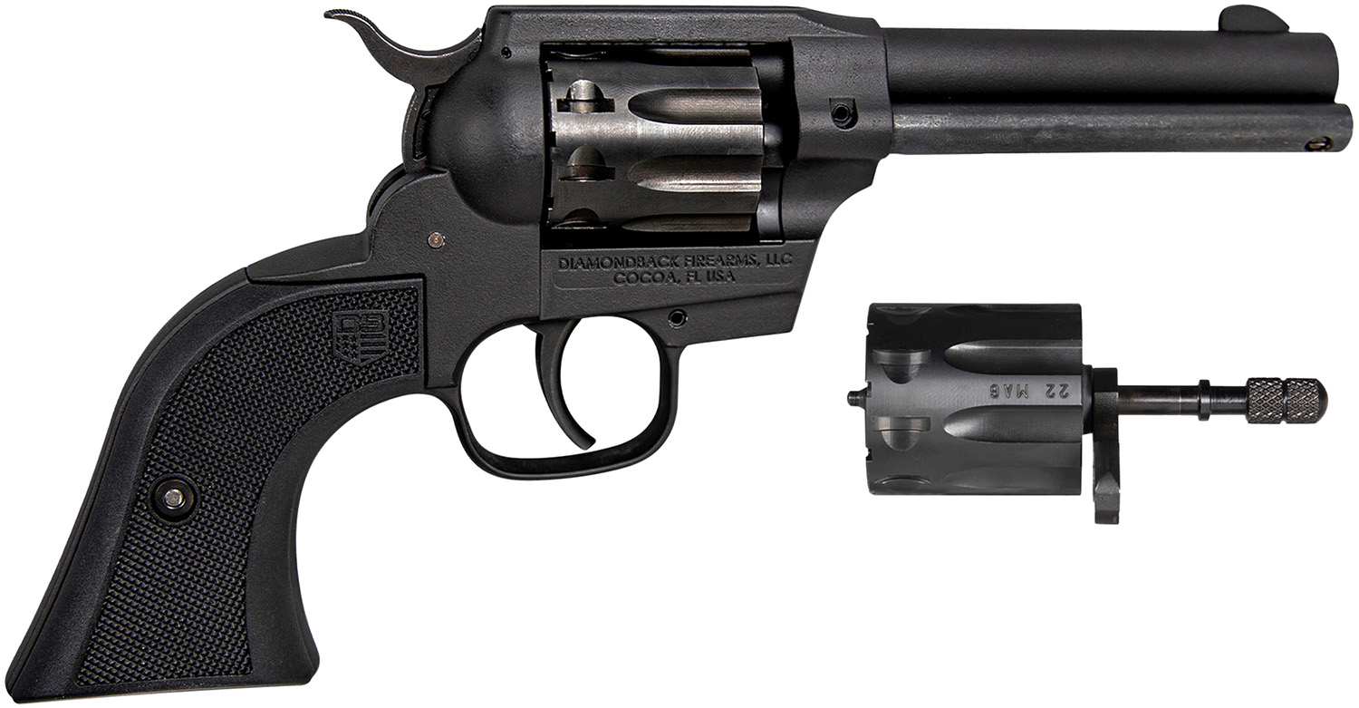 Diamondback DB0500A001 Sidekick 22 LR/22 WMR 9 Shot, 4.50" Black Cerakote Steel Barrel & Cylinder, Black Cerakote Zinc Alloy Frame Black Checkered Grips, Hammer Safety, Exposed Hammer 3 Diamondback DB0500A001 Sidekick 22 LR/22 WMR 9 Shot, 4.50" Black Cerakote Steel Barrel & Cylinder, Black Cerakote Zinc Alloy Frame Black Checkered Grips, Hammer Safety, Exposed Hammer