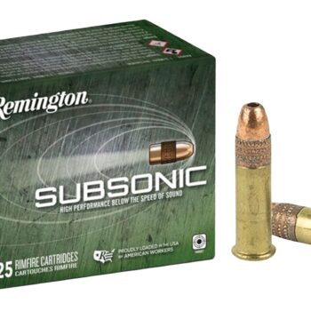 Remington Ammunition 21249 Subsonic Rimfire 22LR 40gr Hollow Point 225 Per Box/10 Case