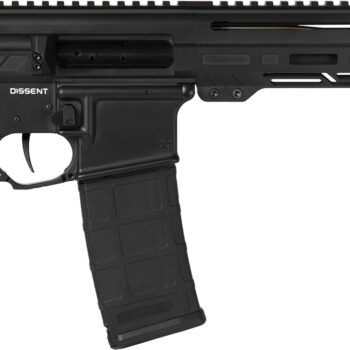 CMMG 55A938FAB Dissent  5.56x45mm NATO 30+1 6.50", Black Cerakote Rec, OEM Grip, Picatinny Buffer Adapter, Zeroed Drop-In Single Stage Trigger