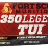 Fort Scott Munitions 350125SCV Tumble Upon Impact (TUI) Rifle 350Legend 125gr Solid Copper Spun 20 Per Box/10 Case 1 155064