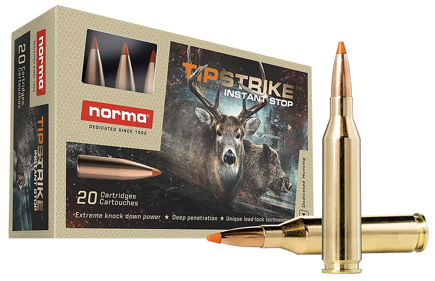 Norma Ammunition 20160052 Dedicated Hunting Tipstrike 243Win 76gr Polymer Tip 20 Per Box/10 Case 3 Norma Ammunition 20160052 Dedicated Hunting Tipstrike 243Win 76gr Polymer Tip 20 Per Box/10 Case