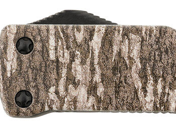 Templar Knife MAMOB121 Premium LW  Slim 3.16" OTF Dagger Plain Black Oxide Stonewashed Powder Coated D2 Steel Blade, 4.93" Mossy Oak Bottomland Aged Aluminum Handle