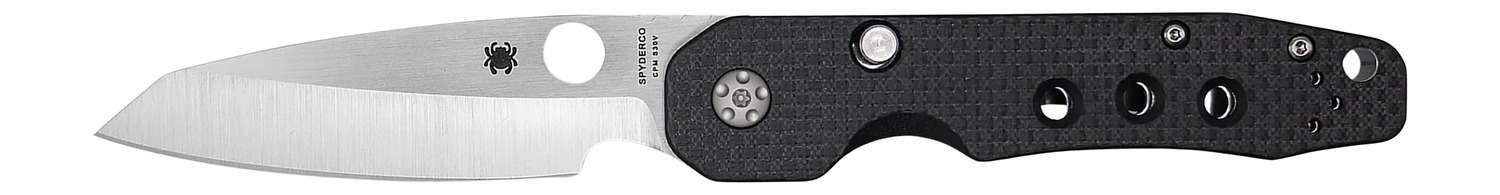Spyderco C240CFP Smock 3.39" Folding Plain Stonewashed CPM S30V SS Blade/Black Textured Carbon Fiber/G10 Handle 3 Spyderco C240CFP Smock 3.39" Folding Plain Stonewashed CPM S30V SS Blade/Black Textured Carbon Fiber/G10 Handle