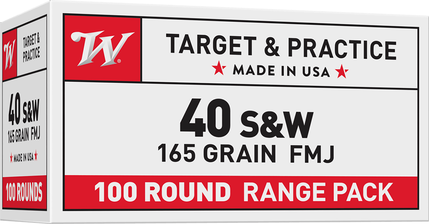 Winchester Ammo USA40SWVP USA Value Pack 40S&W 165gr Full Metal Jacket 100 Per Box/5 Case 3 Winchester Ammo USA40SWVP USA Value Pack 40S&W 165gr Full Metal Jacket 100 Per Box/5 Case