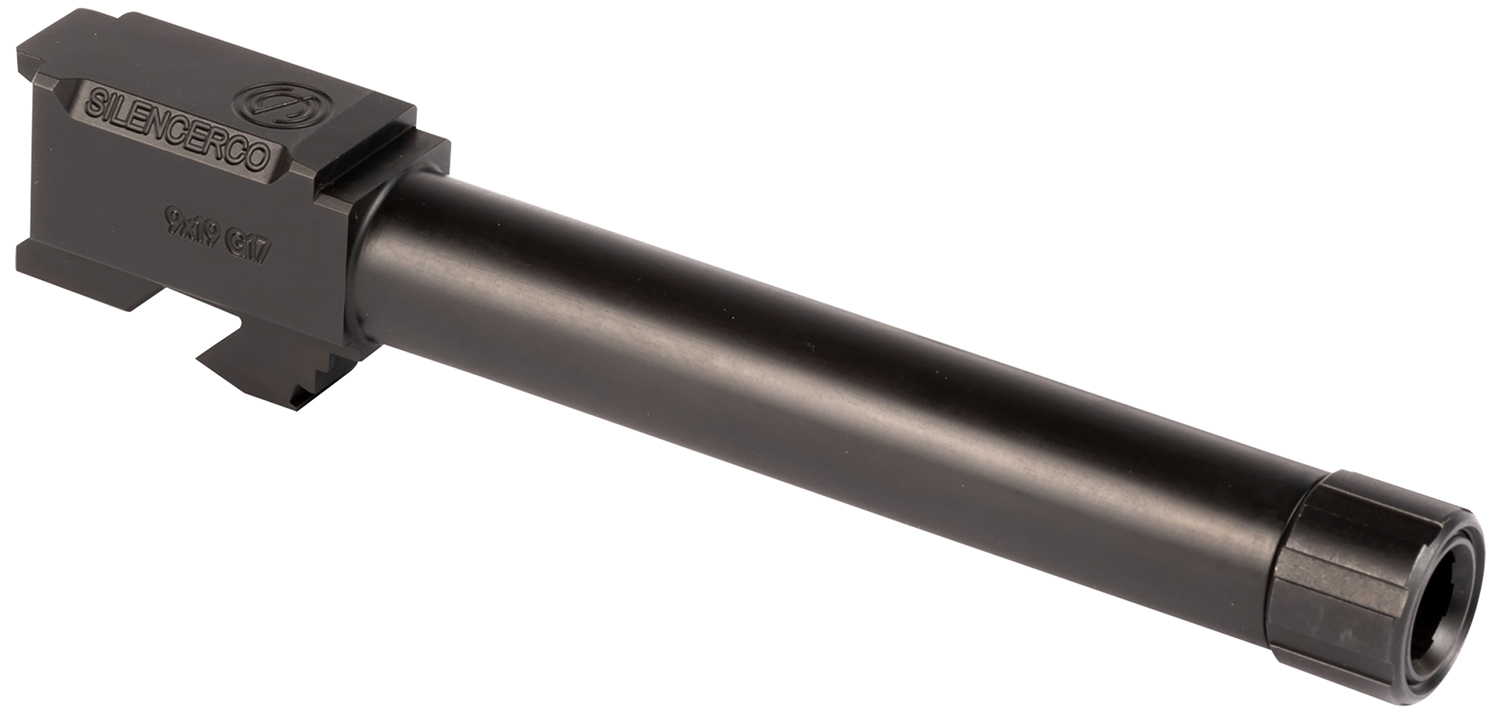 SilencerCo AC864 Glock 9mm Luger 5" Threaded Black Nitride Stainless Steel, Fits Glock 17 Gen1-4 3 SilencerCo AC864 Glock 9mm Luger 5" Threaded Black Nitride Stainless Steel, Fits Glock 17 Gen1-4