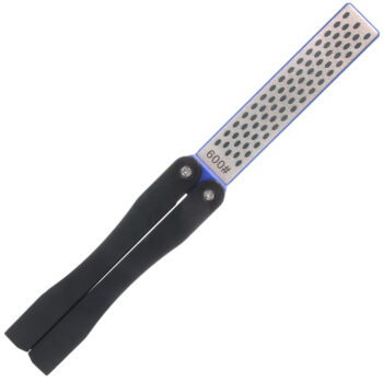 Cold Steel CSKSDSDW Double Sided Knife Sharpener Black Folding Diamond Sharpener Coarse/Fine