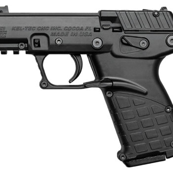 Kel-Tec P17BBLK10 P17  Compact Frame 22 LR 10+1 3.80" Black Threaded Barrel, Black Serrated Slide, Black Polymer Frame w/Picatinny Rail, Textured Grip, Ambidextrous