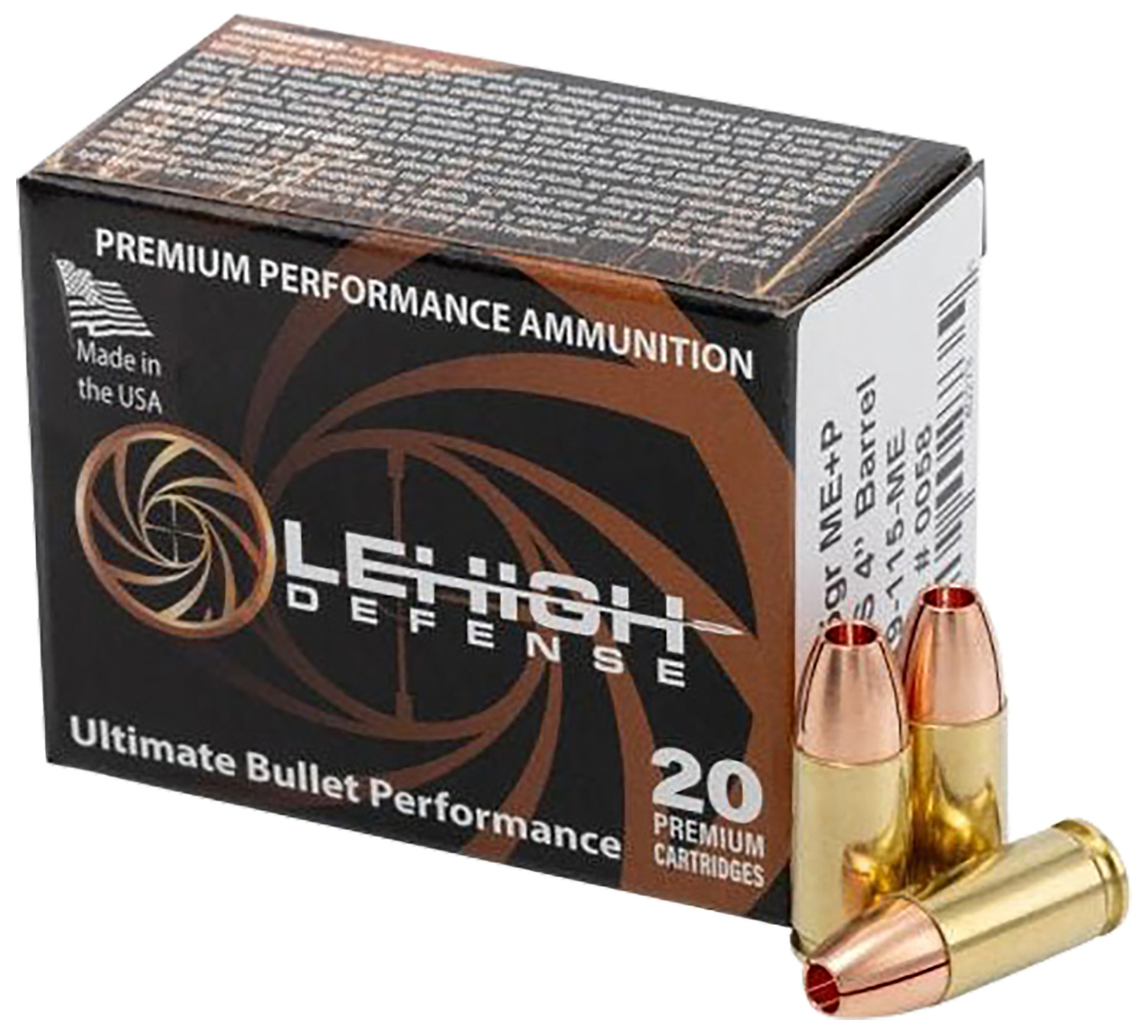 Wilson Combat LA9115ME 9mm+P 115gr 20 Per Box/10 Case 3 Wilson Combat LA9115ME 9mm+P 115gr 20 Per Box/10 Case