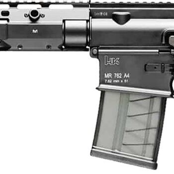 HK 81000829 MR762 A4 7.62x51mm 20+1 16.50" Black Threaded Barrel, Black Picatinny Rail, M-LOK Handguard, 6 Position Black Synthetic Stock, Black Finger Grooved Grip, Ambidextrous