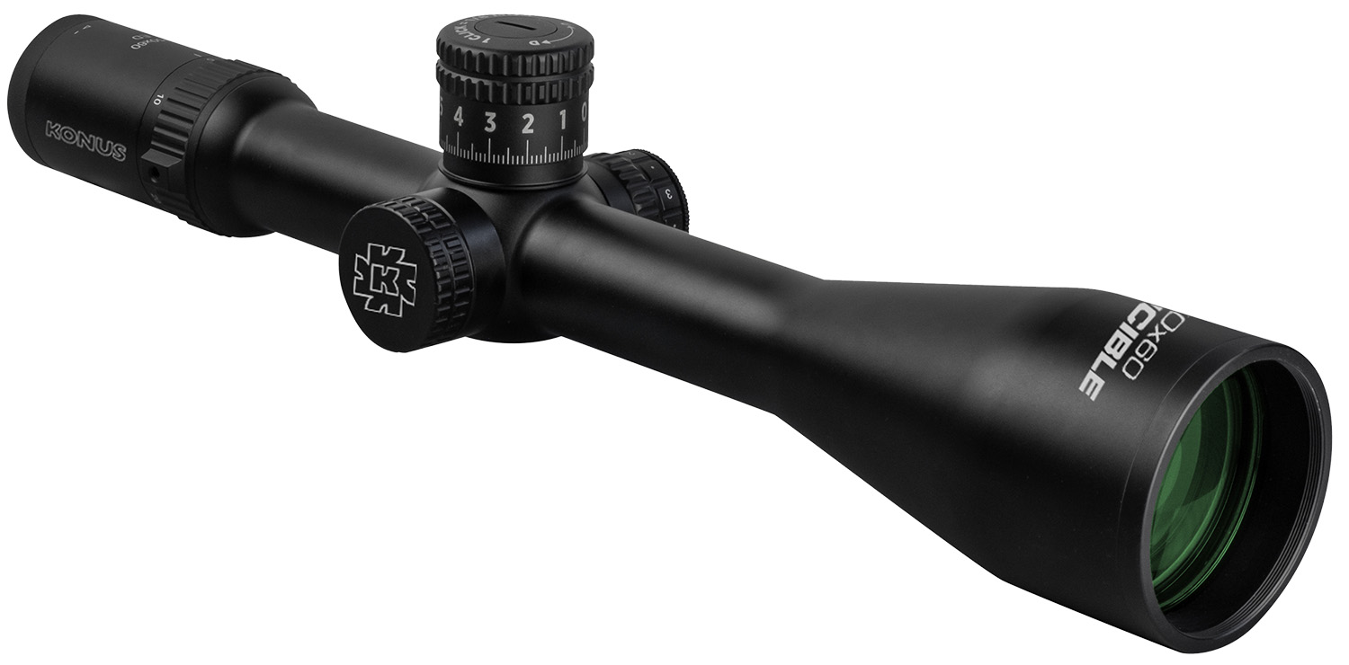 Konus 7177 Invincible 5-50x60 34mm Tube Fine Crosshair w/ Illuminated Dot Reticle 2 Konus 7177 Invincible 5-50x60 34mm Tube Fine Crosshair w/ Illuminated Dot Reticle