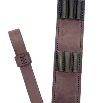 1791 Gunleather HNTASMRBRWA Hunt Ammo Sling Oiled Brown Leather 32" to 37" OAL