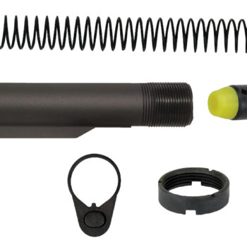 TacFire MAR047PCCAP Mil-Spec Buffer Tube  Black Matte