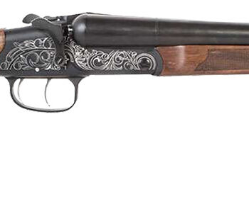 ATI ATI GKOF20RA Road Agent Prime 20 Gauge Break Open 3" 2rd 18.50" Black Side By Side Barrel, Black Engraved Aluminum Receiver, Fixed Turkish Walnut Stock