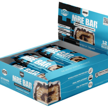 Redcon1 RC1MREBCC12 MRE Protein Bar Cookies N Cream 12 Pack