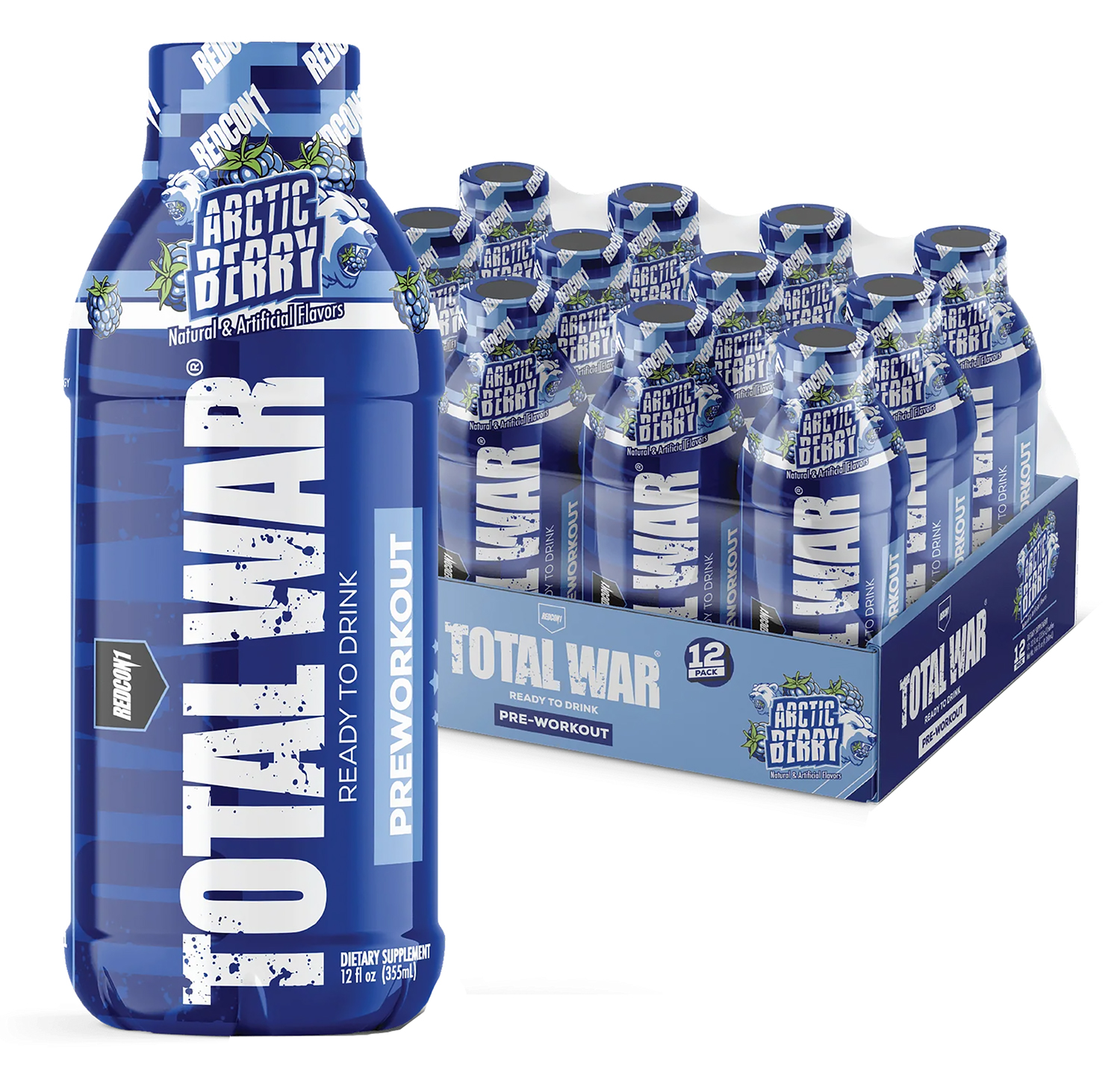 Redcon1 RC1TWRTDAB-12 Total War Ready to Drink Artic Berry 12 Pack 3 Redcon1 RC1TWRTDAB-12 Total War Ready to Drink Artic Berry 12 Pack