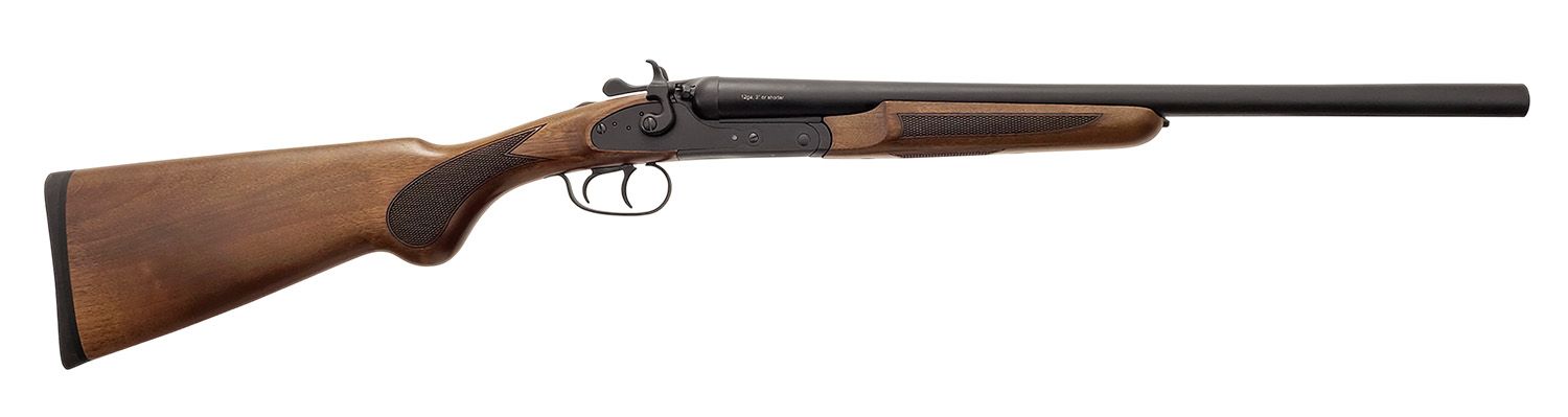 Silver Eagle Arms COACH12 Coach 12 Gauge Break Action 3" 2rd 20" Black Side By Side Barrel, Black Receiver, Fixed Walnut Stock 3 Silver Eagle Arms COACH12 Coach 12 Gauge Break Action 3" 2rd 20" Black Side By Side Barrel, Black Receiver, Fixed Walnut Stock
