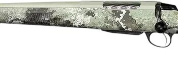 Tikka JRTXVW47124 T3x Lite 7mm PRC 3+1 24.40" Midnight Bronze Cerakote Fluted Threaded Barrel & Drilled & Tapped Receiver, Veil Wideland Fixed Synthetic Stock, Left Hand