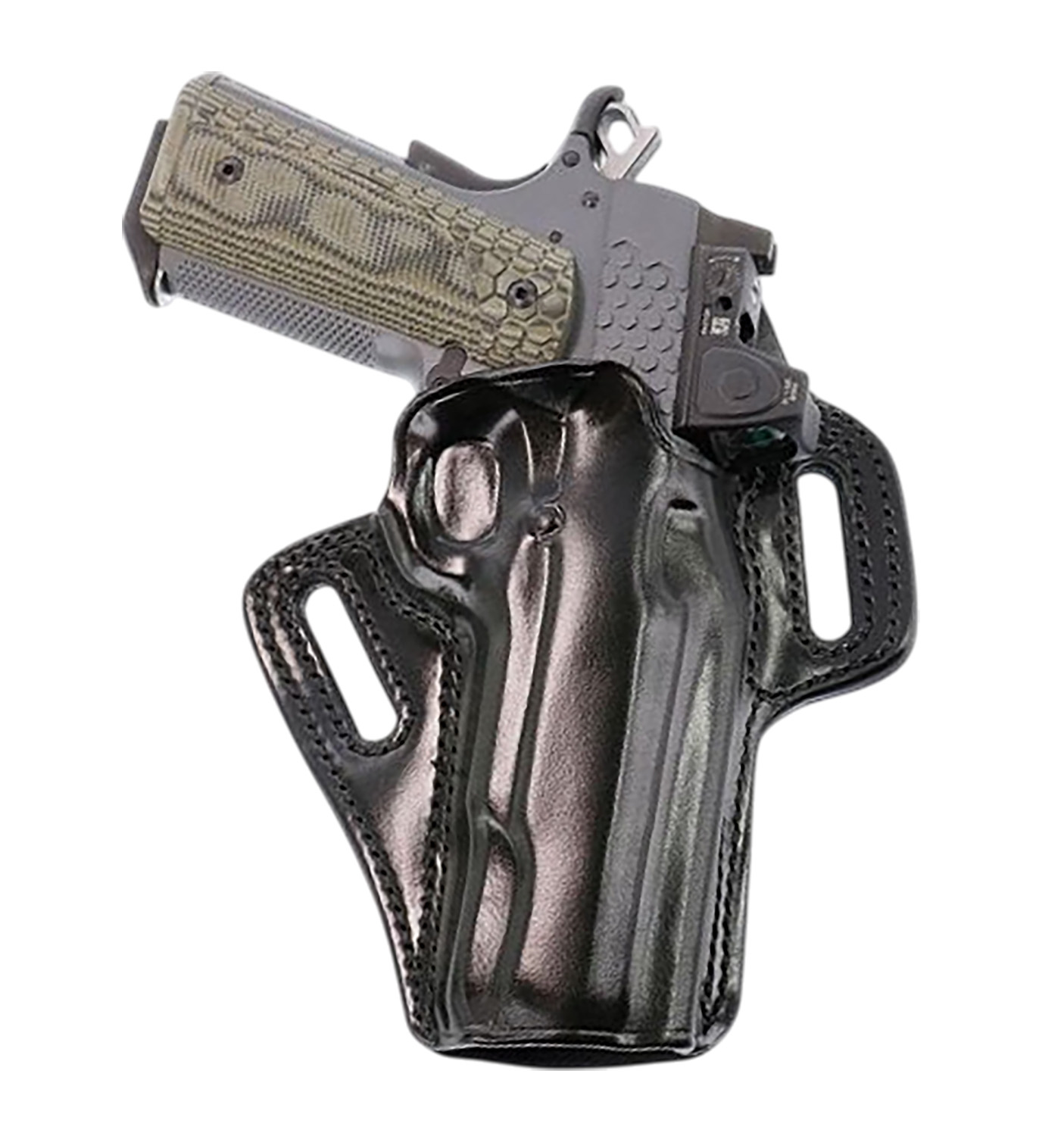 Galco APO212RB APO Strongside/Crossdraw OWB Black Steerhide Fits Kimber 1911 5" Right Hand 3 Galco APO212RB APO Strongside/Crossdraw OWB Black Steerhide Fits Kimber 1911 5" Right Hand