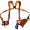 Galco MCII104 Miami Classic II Shoulder System Shoulder Fits Chest Up To 56"/Colt King Cobra Tan Steerhide Right Hand 2 184609
