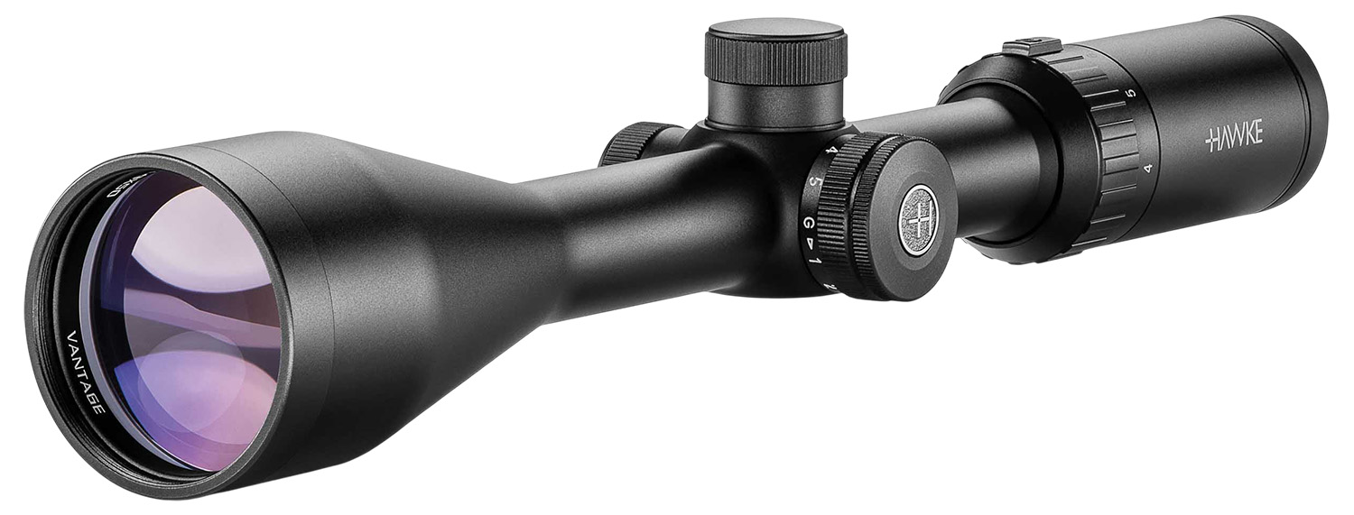 Hawke Sport Optics 14254 Vantage IR Riflescope Black 4-12x50mm 1" Tube Illuminated Red/Green L4A DOT 2.5 MOA Reticle 3 Hawke Sport Optics 14254 Vantage IR Riflescope Black 4-12x50mm 1" Tube Illuminated Red/Green L4A DOT 2.5 MOA Reticle