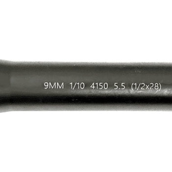 Lead & Steel Llc LS9MM5.5-28 AR9  9mm Straight Profile Black Nitride Chrome Moly Vanadium