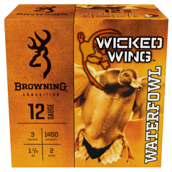 Browning Ammo B193421232 Wicked Wing  12Gauge 3" 1 1/4oz 2Shot 25 Per Box/10 Case