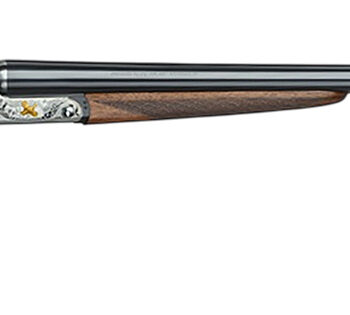F.A.I.R. FRISSL1228 Iside Select 12 Gauge Break Open 2rd 28" Black Side By Side Barrel, Polished Silver w/Gold Inlay Receiver, English Style Oiled Walnut Stock, Technichoke XP50 Choke System
