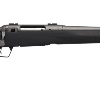 Savage Arms 33008 110 Trail Hunter Lite V2 Full Size 308 Win 4+1 20" Black Fluted Barrel, Black Carbon Steel Drilled & Tapped Receiver, Black Hogue OverMolded Synthetic Stock, Right Hand