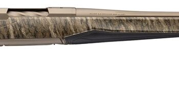 Browning 036146226 X-Bolt 2 Speed Full Size 30-06 Springfield 4+1 22" Smoked Bronze Cerakote Fluted Threaded Barrel, Smoked Bronze Cerakote Steel Drilled & Tapped Receiver, Mossy Oak Bottomland Adj Va