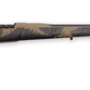 Weatherby MAX01N338LR8B Mark V Apex .338 Lapua Magnum 26" 7mm PRC 26" Graphite Black & Tan Cerakote Fluted Threaded Barrel, Tan Cerakote Steel Drilled & Tapped Receiver, Carbon Fiber w/Brown & Tan Spo