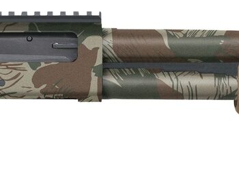 Mossberg 50632 590 AfterShock 12 Gauge 5+1 14.38" Rhodesian Brushstroke Camo Barrel & Receiver w/Picatinny Rail, FDE Aftershock Grip