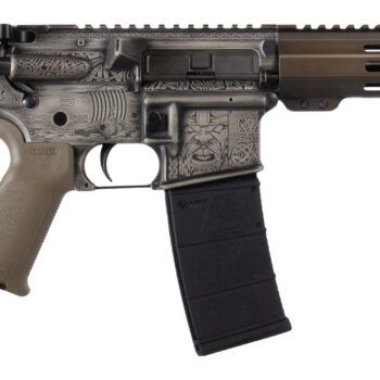 Shark Coast Tactical SCC07527VIK-P Viking 5.56 NATO 30+1 10.50" Black Nitride Threaded Barrel, Aluminum Receiver w/Picatinny Rail, M-LOK Handguard, Polymer SB Tactical SBA3 Brace, Magpul MOE Grip, Rig