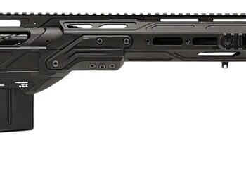 Cadex Inc CDXMCKRKN33827BR30I2D3 CDX-MC Kraken 338 Lapua Mag 5+1 27" Black DLC Match Grade Threaded Barrel, Black DLC Receiver w/Picatinny Rail, M-LOK Handguard, Black Adjustable Folding Buttstock, Bl