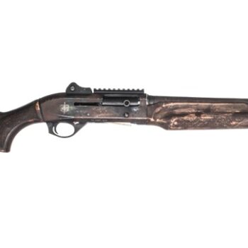 MAC 21000122APOC Apocalypse  12 Gauge Semi-Auto 3" 5+1 18.50" Multicolor Distressed Cerakote Barrel, Multicolor Engraved & Distressed Cerakote Receiver w/Picatinny Rail, Aged, Distressed & Engraved Wo