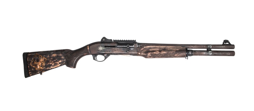 MAC 21000122APOC Apocalypse 12 Gauge Semi-Auto 3" 5+1 18.50" Multicolor Distressed Cerakote Barrel, Multicolor Engraved & Distressed Cerakote Receiver w/Picatinny Rail, Aged, Distressed & Engraved Wo 2 MAC 21000122APOC Apocalypse 12 Gauge Semi-Auto 3" 5+1 18.50" Multicolor Distressed Cerakote Barrel, Multicolor Engraved & Distressed Cerakote Receiver w/Picatinny Rail, Aged, Distressed & Engraved Wo