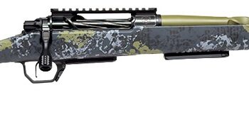 Horizon Firearms HRF-VE2-7MBC-16R Venatic 2 7mm BC 16" Sage Green Spiral Fluted Threaded Barrel, Black DLC Receiver w/Picatinny Rail, Arca Rail Forend, Artic Moss Iota EKO X Carbon Fiber Stock