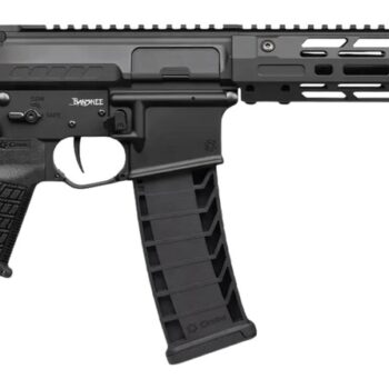 CMMG 94A68CD-AB Zeroed Banshee Mk4 9mm Luger 33+1 6.50" Black Nitride Threaded Barrel, Black Armor Cerakote Aluminum Receiver w/Picatinny Rail, M-LOK Handguard, Black Polymer CMMG RipBrace, CMMG Zeroe