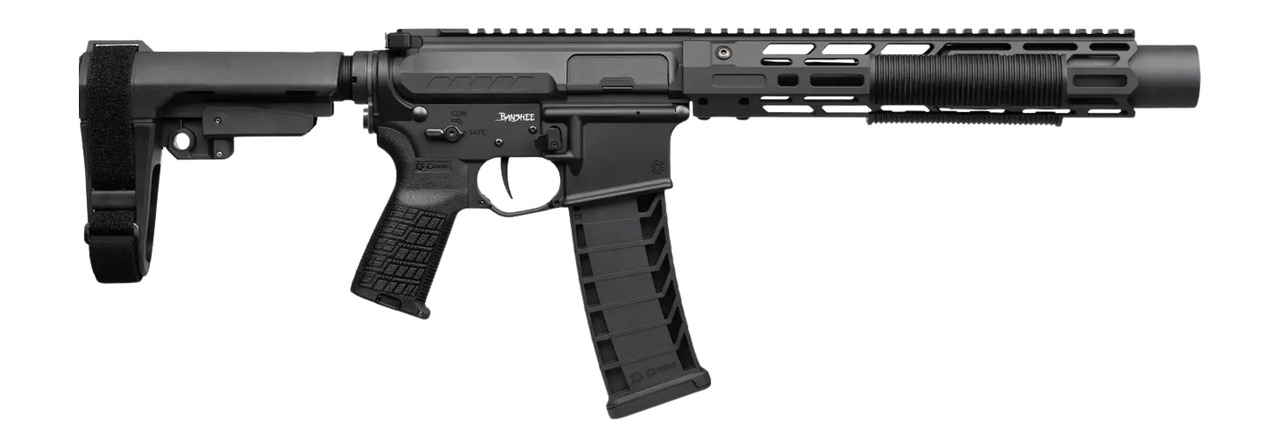 CMMG 94A68CD-AB Zeroed Banshee Mk4 9mm Luger 33+1 6.50" Black Nitride Threaded Barrel, Black Armor Cerakote Aluminum Receiver w/Picatinny Rail, M-LOK Handguard, Black Polymer CMMG RipBrace, CMMG Zeroe 3 CMMG 94A68CD-AB Zeroed Banshee Mk4 9mm Luger 33+1 6.50" Black Nitride Threaded Barrel, Black Armor Cerakote Aluminum Receiver w/Picatinny Rail, M-LOK Handguard, Black Polymer CMMG RipBrace, CMMG Zeroe