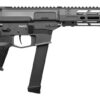 CMMG 99A6832-TNG Zeroed Banshee MkGs 9mm Luger 33+1 6.50" Black Nitride Threaded Barrel, Tungsten Cerakote Aluminum Receiver w/Picatinny Rail, M-LOK Handguard, Black Polymer CMMG RipBrace, CMMG Zeroed 2 198246