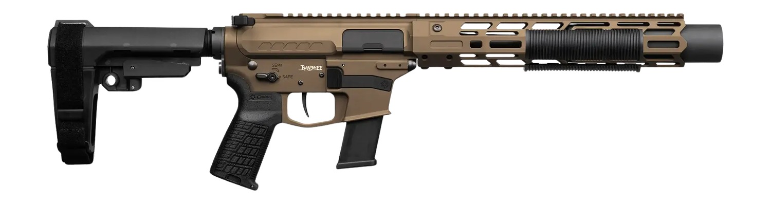CMMG 45AEA70-MB Zeroed Banshee MkG 45 ACP 13+1 6.50" Black Nitride Threaded Barrel, Midnight Bronze Cerakote Aluminum Receiver w/Picatinny Rail, M-LOK Handguard, Black Polymer CMMG RipBrace, CMMG Zero 3 CMMG 45AEA70-MB Zeroed Banshee MkG 45 ACP 13+1 6.50" Black Nitride Threaded Barrel, Midnight Bronze Cerakote Aluminum Receiver w/Picatinny Rail, M-LOK Handguard, Black Polymer CMMG RipBrace, CMMG Zero