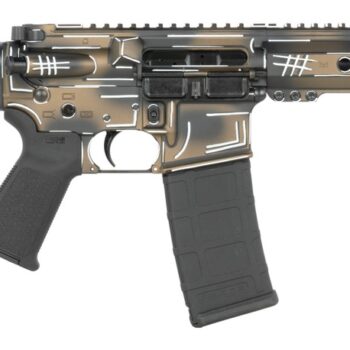 Shark Coast Tactical SCC07060ANBRN-P Anime-15 Bronze 5.56 NATO 30+1 10.50" Black Nitride Threaded Barrel, Aluminum Receiver w/Picatinny Rail, M-LOK Handguard, Polymer SB Tactical SBA3 Brace, Polymer G